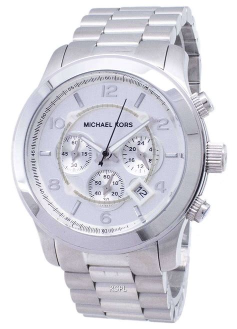 vintage michael kors mens watch silver|silver mk smart watch.